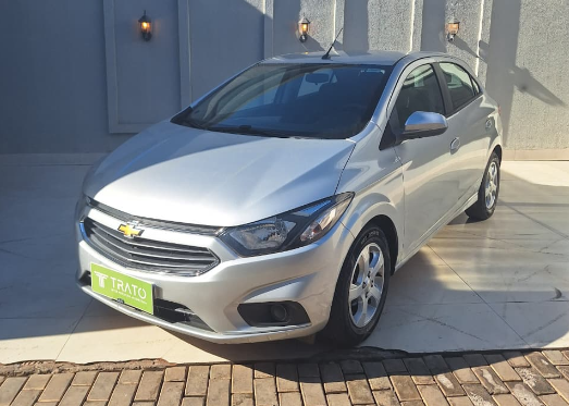 Chevrolet Onix LT prata, ano 2019/2019