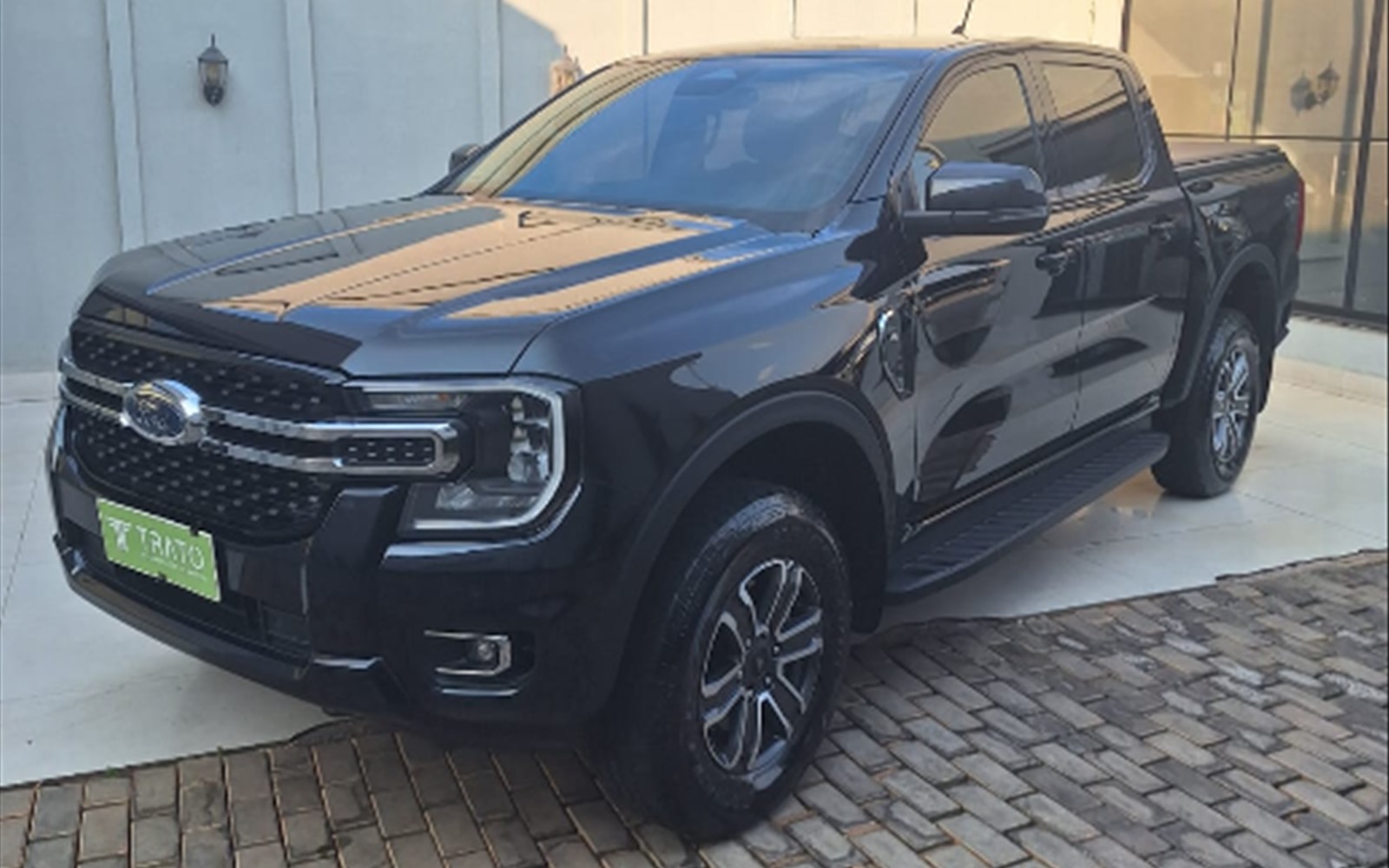 Ford Ranger XLT preta, ano 2024/2024