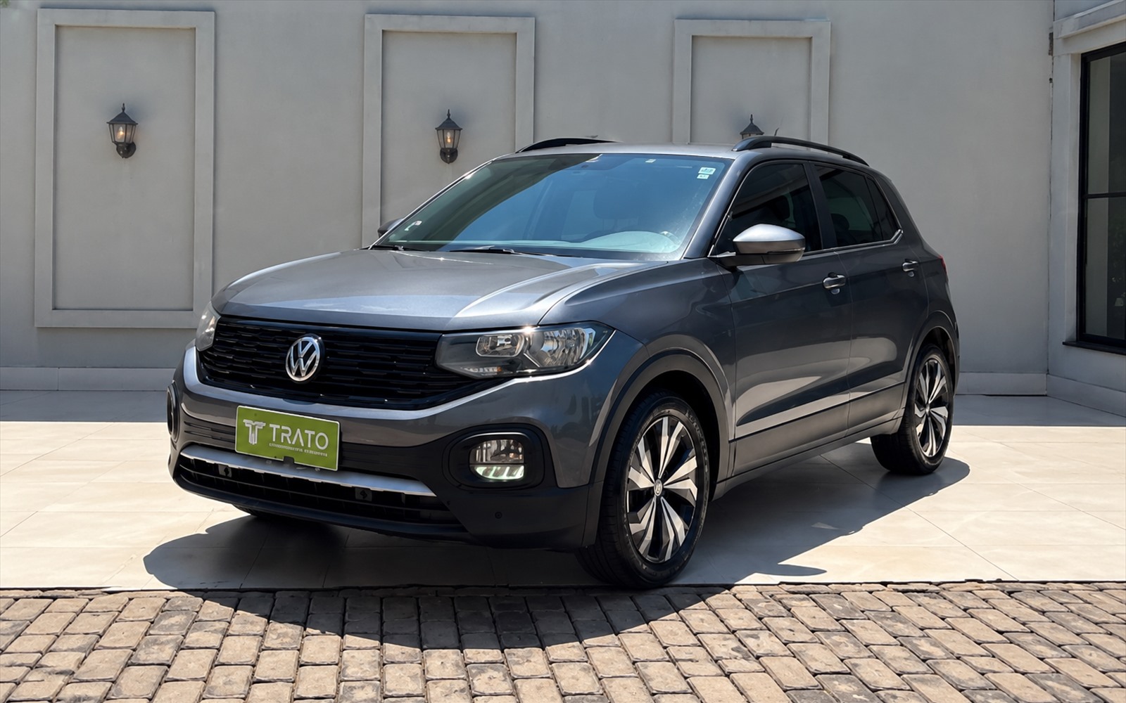 Volkswagen T-Cross 200 TSI cinza, ano 2021/2021